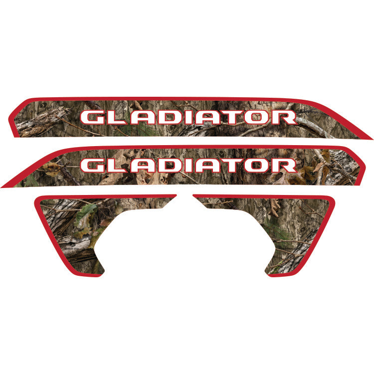 Gladiator Hood Lettering and Fender Insert Package - Mossy Oak Country DNA