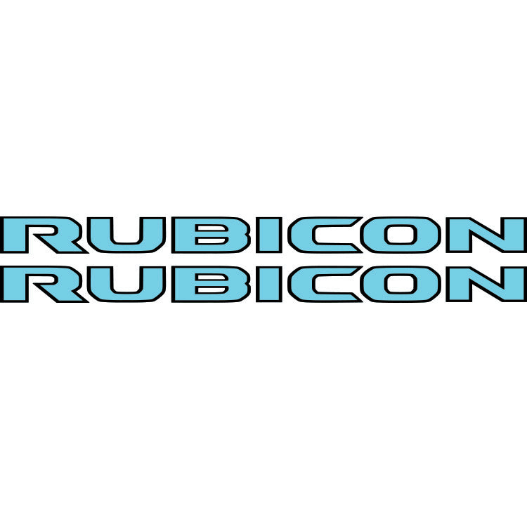 Rubicon Hood Lettering - Colored (Black Outline)