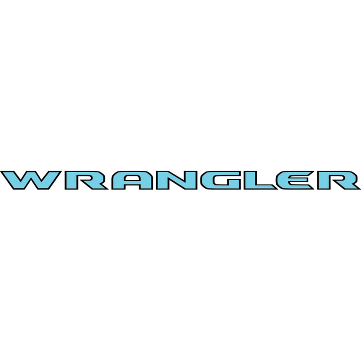 Wrangler Hood Lettering - Colored