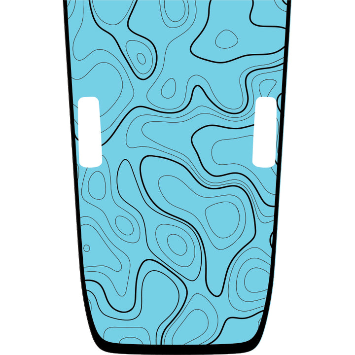 Rubicon Hood Graphic - Topography (Color Background)