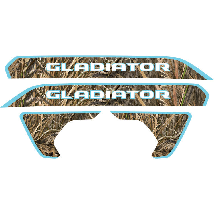 Gladiator Hood Lettering and Fender Insert Package - Mossy Oak Shadow Grass Habitat