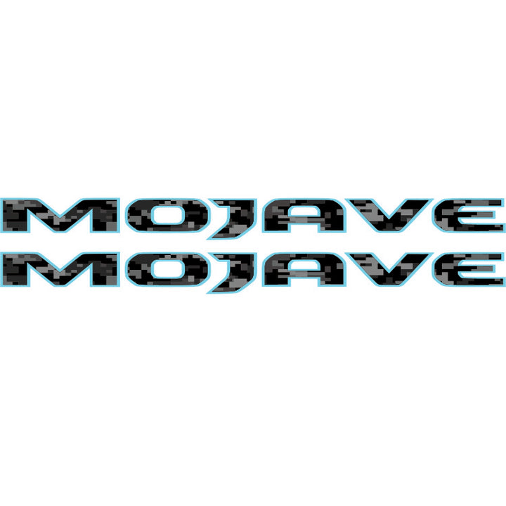 Mojave Hood Lettering - Black Digital Camo