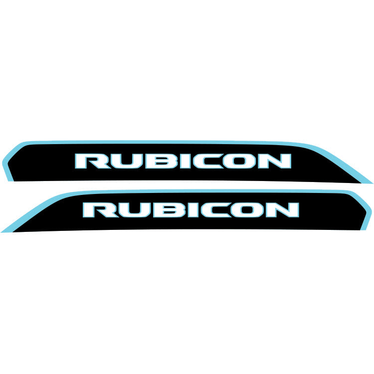 Rubicon Side Hood Graphic - Colored Outline