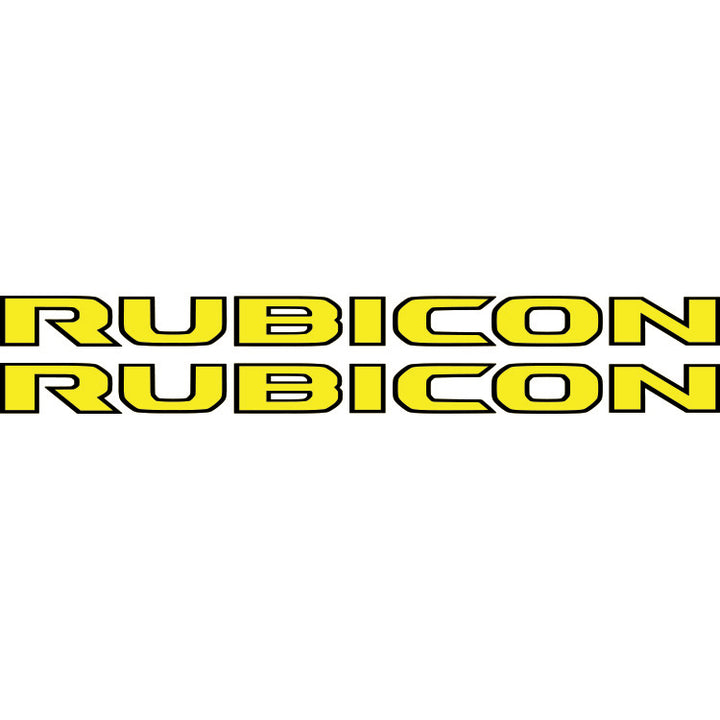 Rubicon Hood Lettering - Colored (Black Outline)