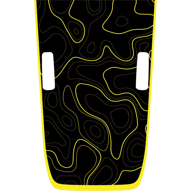 Rubicon Hood Graphic - Topography (Black Background)