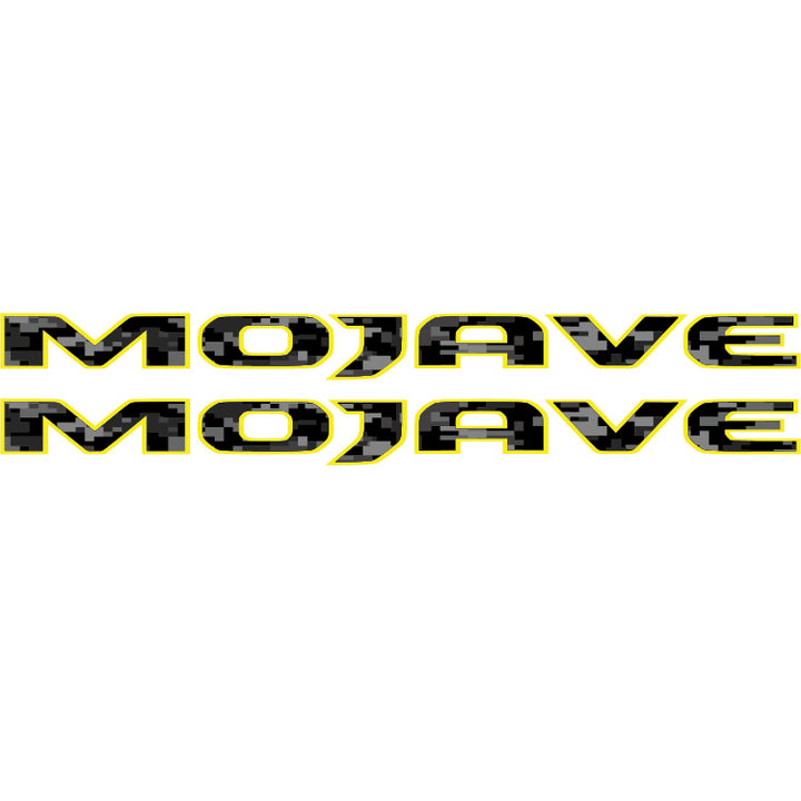 Mojave Hood Lettering - Black Digital Camo