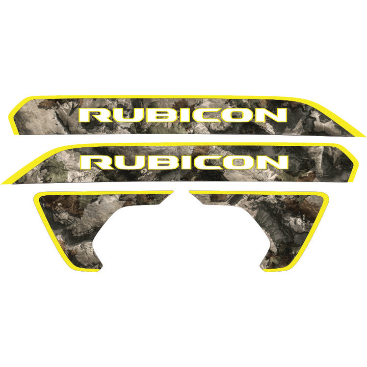 Rubicon Hood Lettering and Fender Insert Package - Mossy Oak Elements Terra