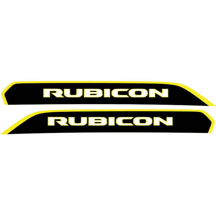 Rubicon Side Hood Graphic - Colored Outline