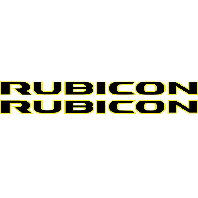 Rubicon Hood Lettering - Colored Outline